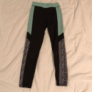 Girls color block leggings
